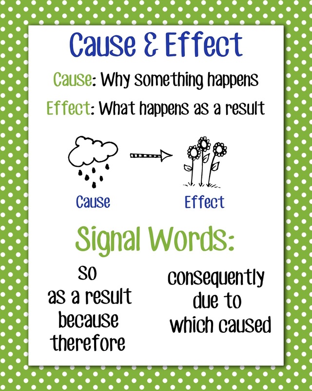 cause and effect signal words pdf